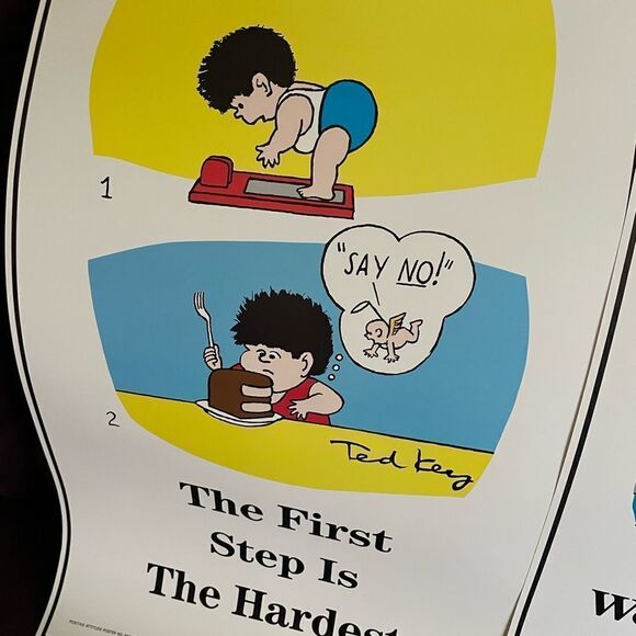 Positive Attitude 1980’s Posters Work Hard Goals Do Good set of 6!! - Picture 6 of 14